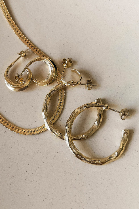 HAZEL HOOPS GOLD